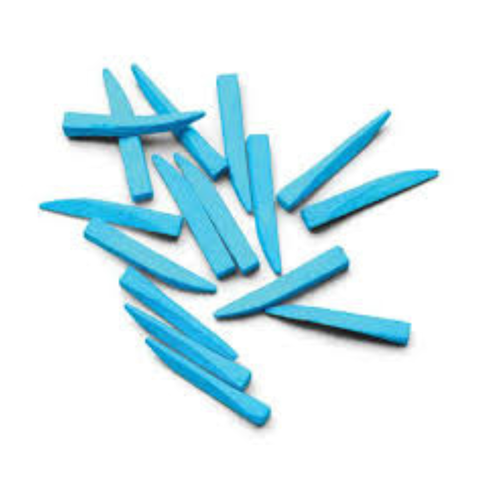 Rainbow Wedges Refill, 100/Bag, Blue, 12mm