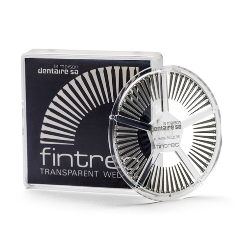 Pulpdent, Pulpdent Fintrec Transpatent Wedges 250/Box, Silver coated, Daisy wheel package, FIN