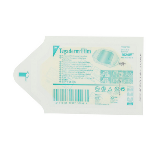 Tegaderm Film Frame Style Dressing 2-3/8x2-3/4" Sterile Adhesive Adherent Trans