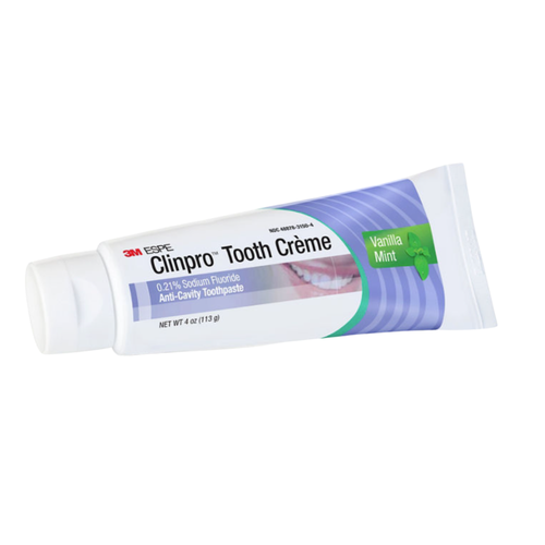 3M-Solventum, 3M™ Clinpro™ Tooth Creme 0.21% Sodium Fluoride Anti-Cavity Toothpaste,12218, Vanilla Mint, 90 mL Tube, 12218