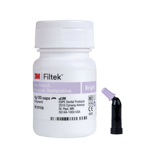 3M-Solventum, 3M Filtek Easy Match Universal Restorative, 6410B, Bright, 0.2 g, Capsule, 20/BT, 6410B