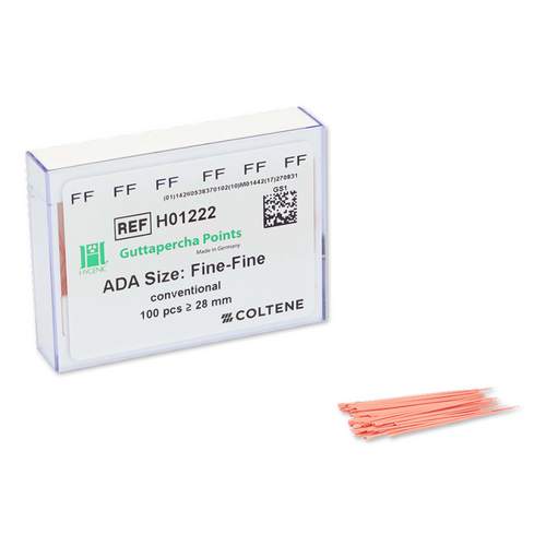 Hygenic Machine Rolled Gutta Percha Fine-Fine 100/Box