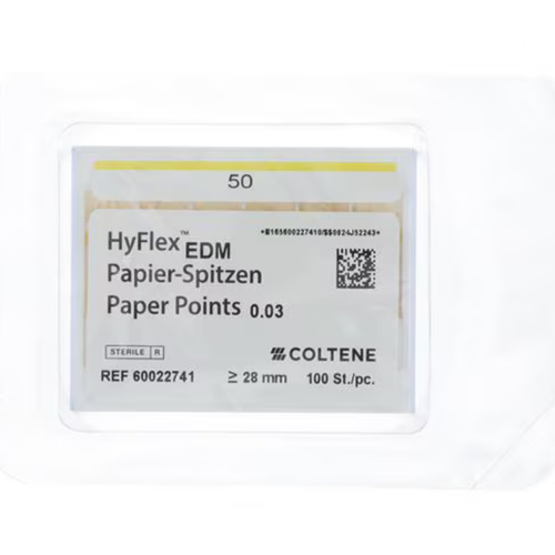 Coltene, HyFlex EDM Paper Points .03 #50, 100 Pcs., 60022741