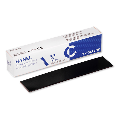 Coltene, Hanel Articulating Paper 40µ Strips 22x 110 mm Blue, 120 pcs, 480357