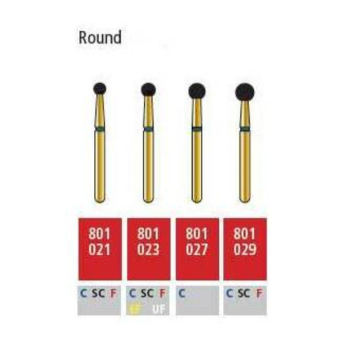 Coltene, Alpen FG #862.010 Extra Fine Grit, Flame Shaped Diamond 5/Pack, R862EF010FG, R862EF010FG