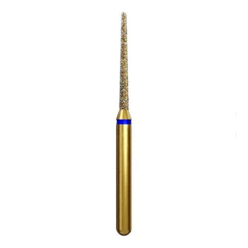 Coltene, Alpen Multi-Use Multilayer Diamond Instruments, FG, Medium, Blue, Round End Taper Long, 5/Pack, 60032339
