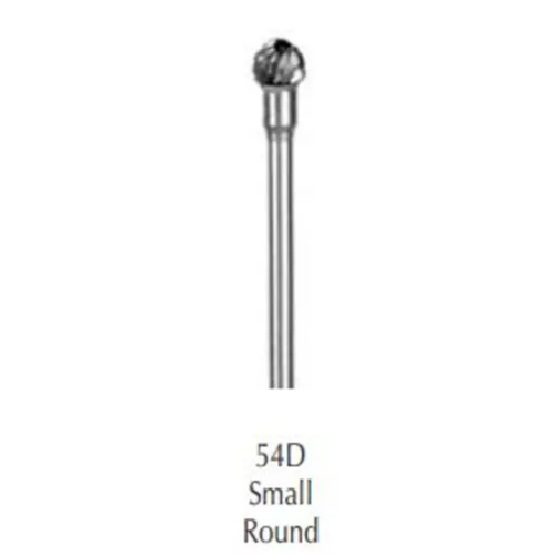 Buffalo Dental, Small Round (54D) Dual Cut Regular HP Carbide Bur, 18081