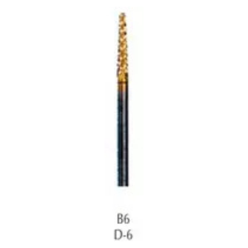 Buffalo Dental, B6, (D-6) TNT-Coated Diamond Cut Regular HP Carbide Bur, B6-GOLD