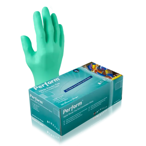 Perform Nitrile PF Gloves, 200/Box, Medium