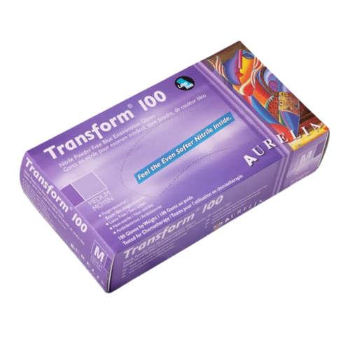 Transform Nitrile PF Gloves, 100/Box, Small