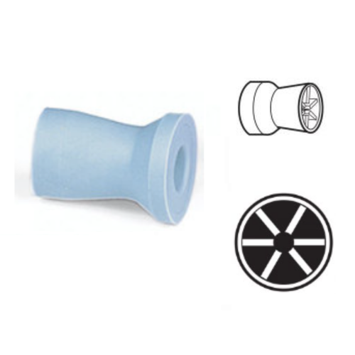 AllPro, Allpro Prophy Cup Snap-On Six Webs Soft Aqua Vanilla Tropical Scented, 1000/Pack, 303-A-1000