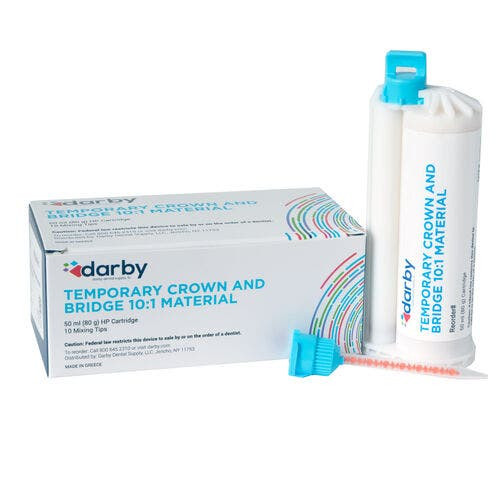 Temporary Crown and Bridge Material, 10:1 Ratio, 50ml and 10 tips, A2