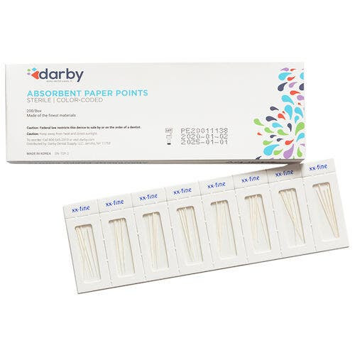Absorbent Paper Points Sterile Cell-Pack, , XX-Fine, 200/Box