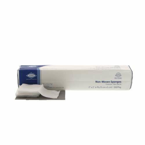 Non-Woven Sponges, 2" x 2", Non-Sterile, 200/Pkg, 25 Pkg./Case