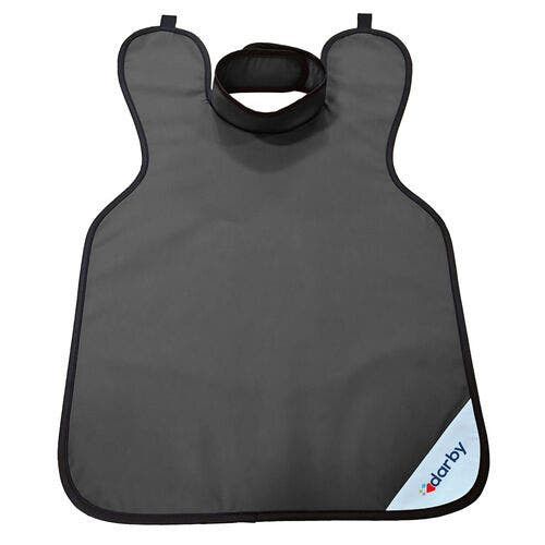 X-Ray Protection Apparel Apron with Collar (Adult), Leadfree 0.25 LE, Grey