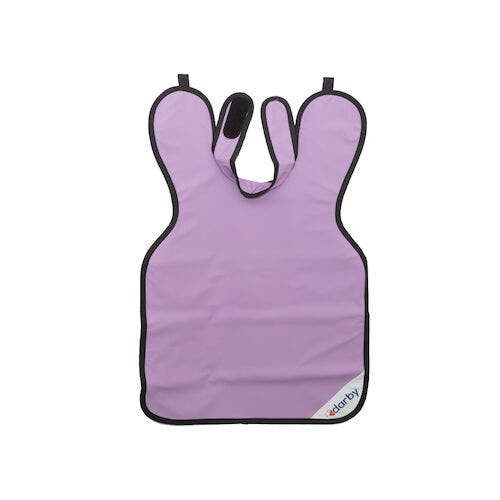 Adult Style 24 X-Ray Aprons, 0.3 mm Vinyl, w/ collar, 23.5" x 27.5", Lilac