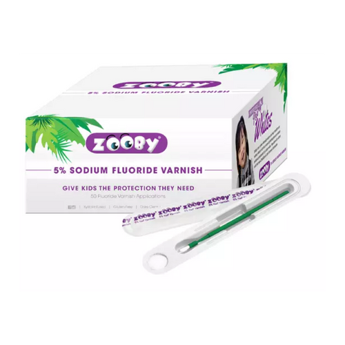 Young, Zooby 5% NaF Varnish Happy Hippo Cake Box of 50, 296201