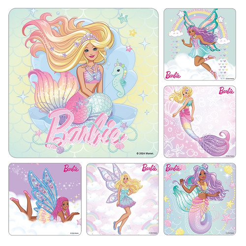 Kids Stickers Barbie Fantasy 100/Box