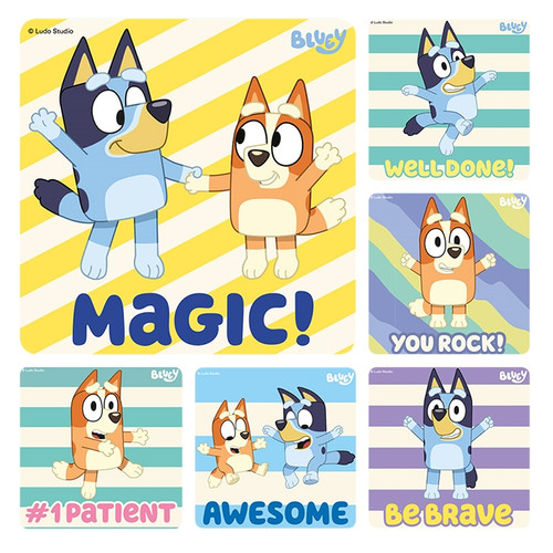 Kids Stickers Bluey Patient 100/Box