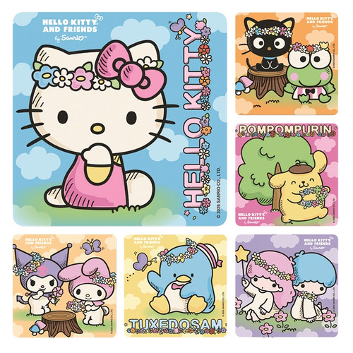 Kids Stickers Hello Kitty Friends 100/Box