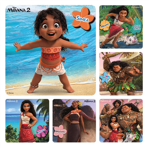 Kids Stickers Moana 2 100/Box