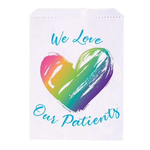 Kids Paper Bags We Love Our Patients 100/Box