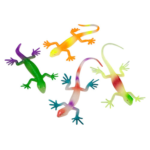 Kids Toys 4"Glow Lizards- Assorted 48/Box