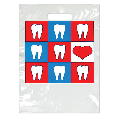 Plastic Bags Small Teeth/Heart 100/Box