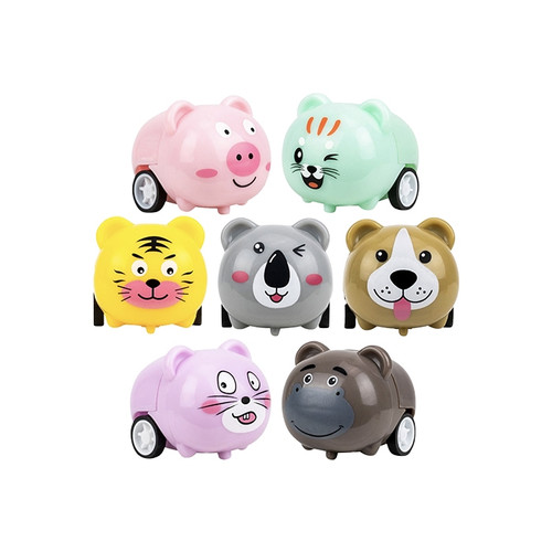 Kids Toys Pullback Animal Racers 100/Box