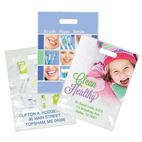 Plastic Bags 9" X 13" Large Custom Printed Digital 1000/Box