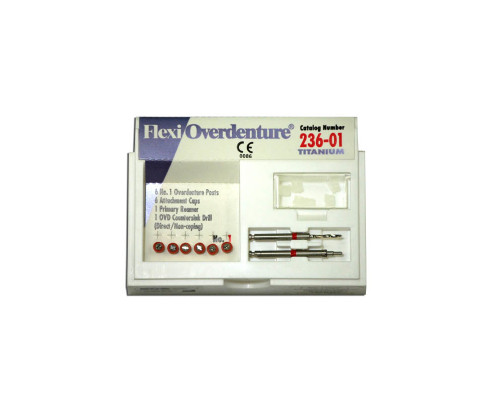 Flexi-Overdenture Titanium Refills (For Direct/Non-Coping Technique)-Red/Size 1