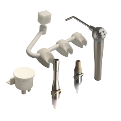 Flight Dental, Flight Under Cabinet Mounted Vacuum Accessory Kit (SE, Syringe, HVE), AI-105