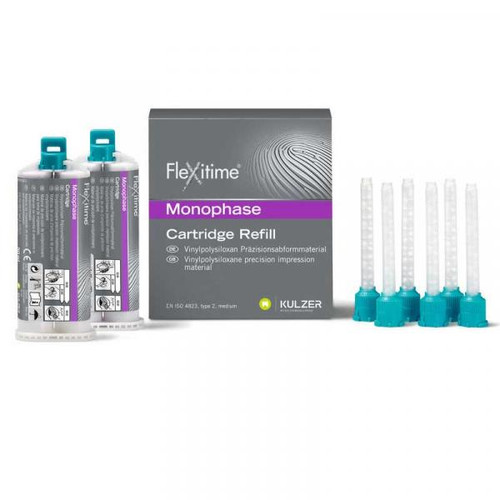 Flexitime Dynamix Monophase refill: 2 - 380 mL Cartridges, 2 Dynamix mixing (Kulzer - 40003990) - exp. 06/2026