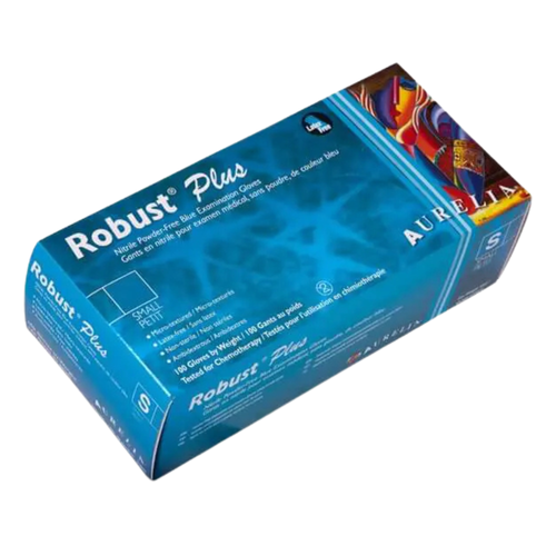 Robust Plus Nitrile Powder Free Gloves, 100/Box, X-Large