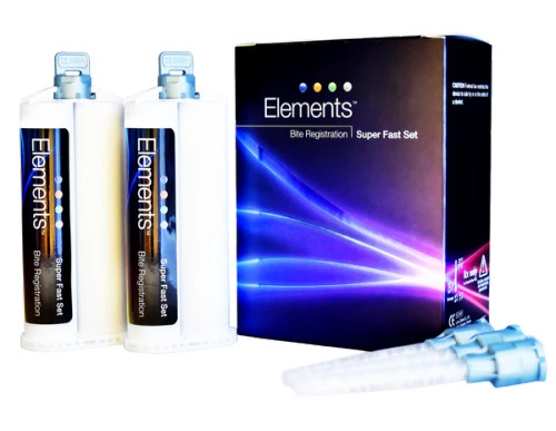 Elements Bite RegistRation, Regular Set, 2 x 50mL Cartridges & 6 Mixing Tips/Box