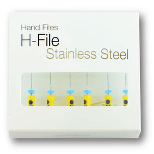 Pac-Dent, Stainless Steel H Hand Files, Size # 80, Length 31 mm, 6/Pack , SHH-80-31