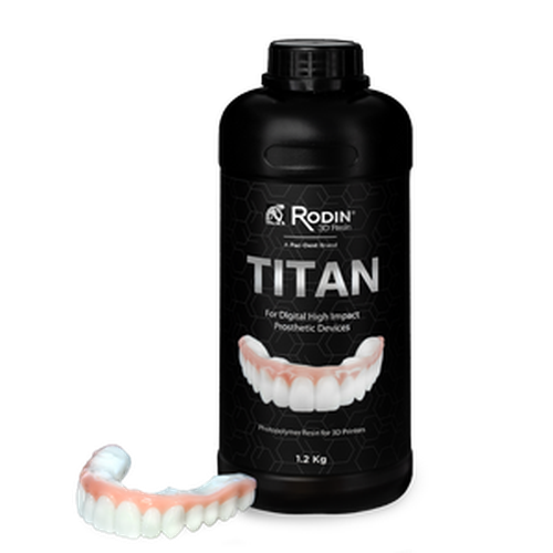 Pac-Dent, Rodin Titan, Shade 0M1, 600g/Bottle, 24004