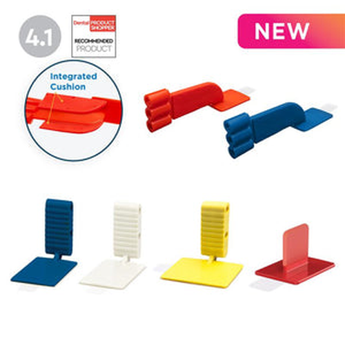 Pac-Dent, EzAim ComforTab Adhesive Sensor Holder Bitewing Red Pack of 50, 131124