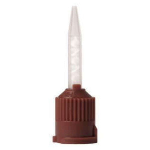 Mark3, T-Style Short HP Mixing Tips Brown Tapered End 1:1 For Temporary and Permanent Cement 30/Pack, 100-1426