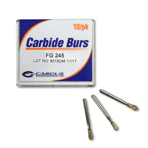 Mark3, Carbide Burs RA 2 Round 10/Pack, Cargus, 100-389104