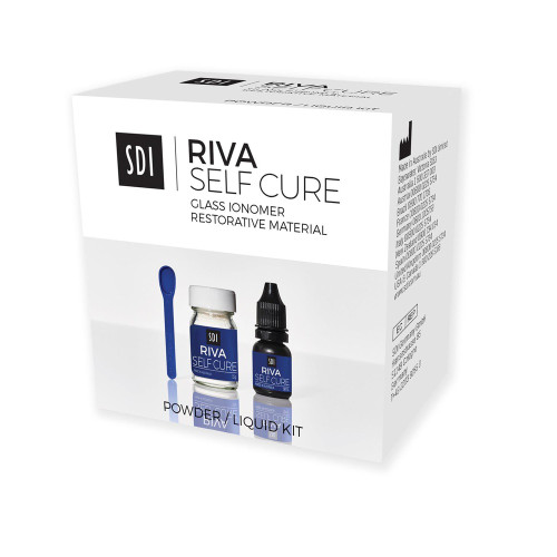 SDI, Riva Self Cure Powder/Liquid Kit Regular Set - Shade A3.5 Dark Yellow, 8610504