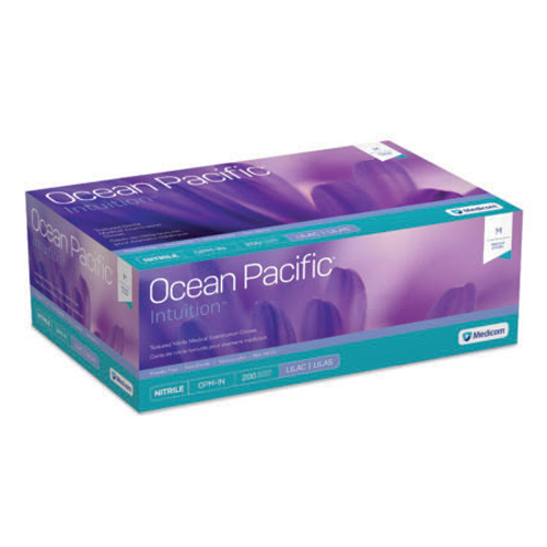 Ocean Pacific Intuition Lilac Nitrile Powder Free Gloves, 200/Box, X-Large