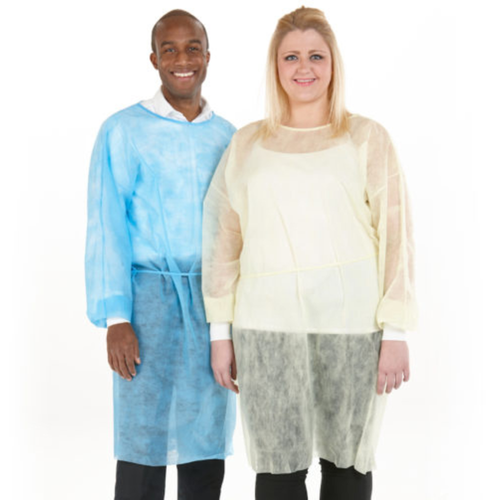 SafeWear Form Fit Isolation Gowns, 5/Case, Yellow, X-Large