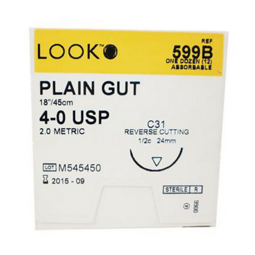 Suture  599B  4-0 Gut  (LOOK) - exp. 09/2026