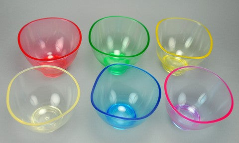 Set of 6 Candeez Medium Flexible Mixing Bowls (1 of each color)