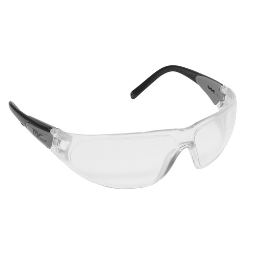 Contour Wrap Eyewear, Black Frame, Clear Lens