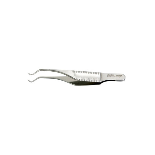 Miltex, Botvin Iris Forceps 2-7/8, Cross-Serr, 0.5mm Tip, 18-829
