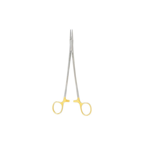 Miltex, Julian Needle Holder 8-1/4, TC, Curved, SERR Jaws, 8-83TC