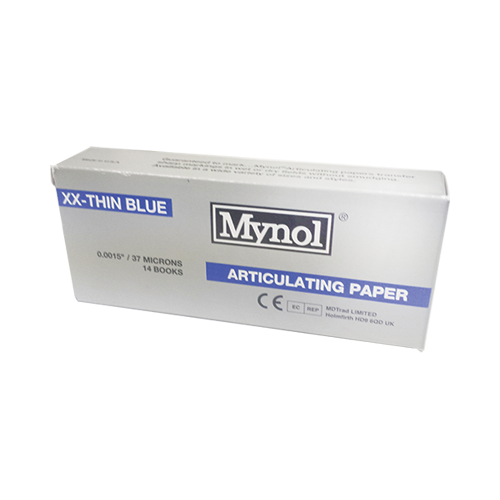Mynol articulating Paper- XX-Thin Blue  0.0015"/37 Microns. 144/Box