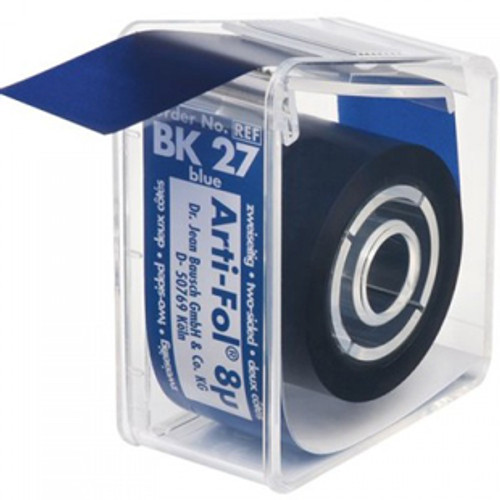 Bausch Arti-Fol II, Ultra Thin 8 Microns, 22mm x 20 m Roll, Blue, 2-sided